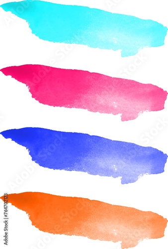 Watercolor brush, big size, vector, editable, any color