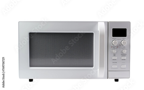 Stainless Steel Microwave Isolated on Transparent Background