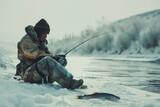 winter ice fishing