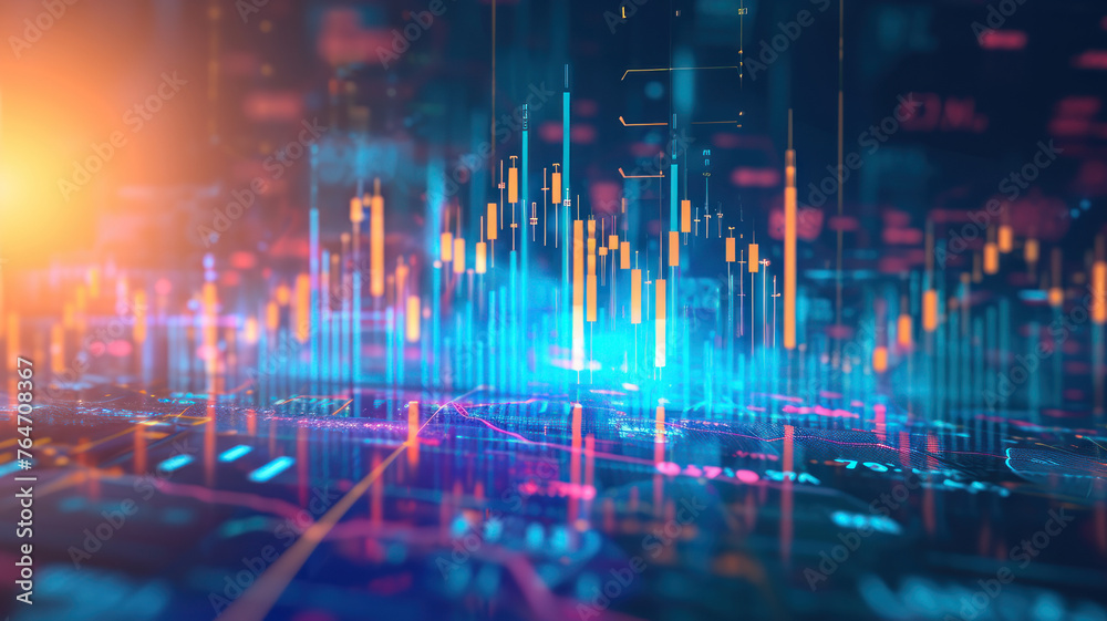 Stock market forex trading graph candlestick chart suitable financial investment concept Stock market forex trading graph candlestick chart suitable financial investment concept