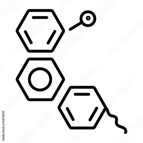 Cholesterol line icon is up for premium use 