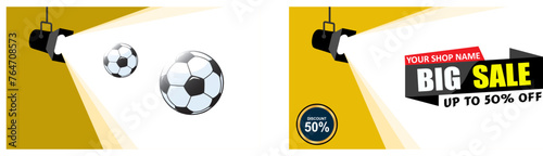 Banner spotlight background. Vector illustration