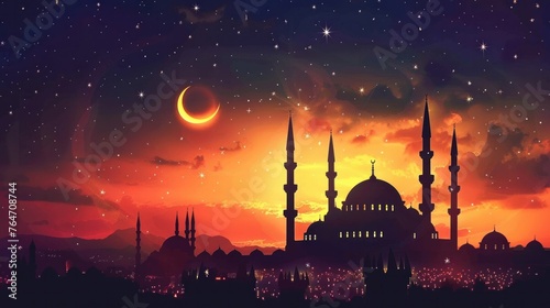 Elveda Ey ÅŸehri Ramazan. Translation: good bye Ramadan 