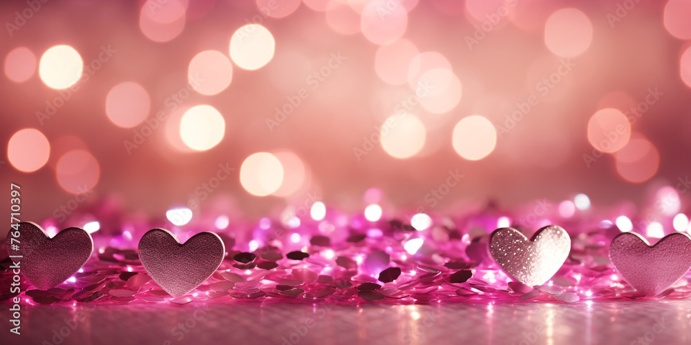 Valentine's pink: lights background, in the style of glitter, luminous palette, selective focus, vibrant stage backdrops сreated with Generative Ai Valentine's pink: lights background, in the style of glitter, luminous palette, selective focus, vibrant stage backdrops сreated with Generative Ai