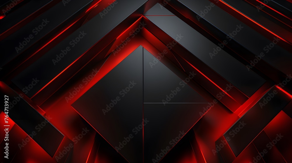 3d rendering of black and red abstract geometric background. Scene for advertising, technology, showcase, banner, game, sport, cosmetic, business, metaverse. Sci-Fi Illustration. Product display 3d rendering of black and red abstract geometric background. Scene for advertising, technology, showcase, banner, game, sport, cosmetic, business, metaverse. Sci-Fi Illustration. Product display