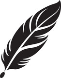Minimalist Vector Feather Crafting Iconic Logo Symbols Feather Symbol Graphic Vector Logo Design Elegance