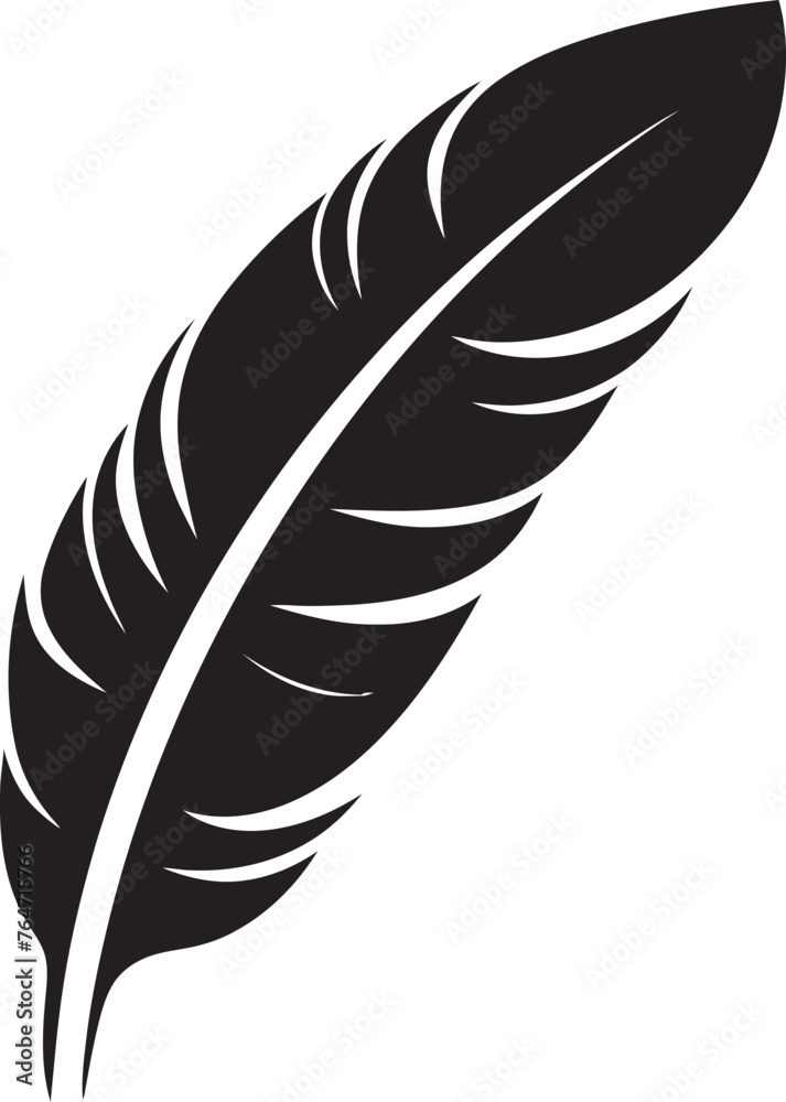 Vector Feather Symbol Clean and Modern Logo Design Feather Silhouette Icon Minimalistic Logo Graphics Vector Feather Symbol Clean and Modern Logo Design Feather Silhouette Icon Minimalistic Logo Graphics