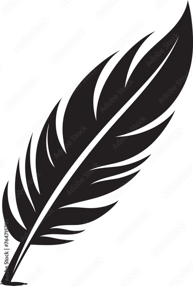 Elegant Feather Icon Minimalistic Logo Inspiration Minimalist Feather Design Clean Logo Graphics