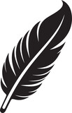 Vector Feather Symbol Simplistic Logo Design Clean Feather Graphic Minimalistic Logo Concept