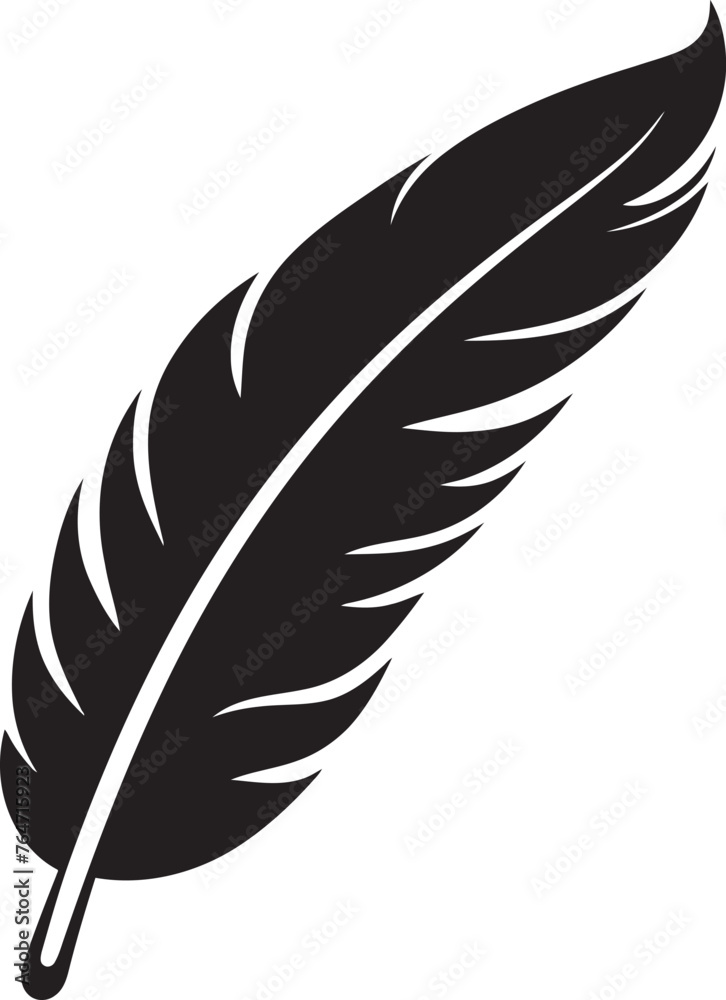 Feather Vector Emblem Streamlined Logo Graphics Simplistic Feather Graphic Clean Logo Design Feather Vector Emblem Streamlined Logo Graphics Simplistic Feather Graphic Clean Logo Design