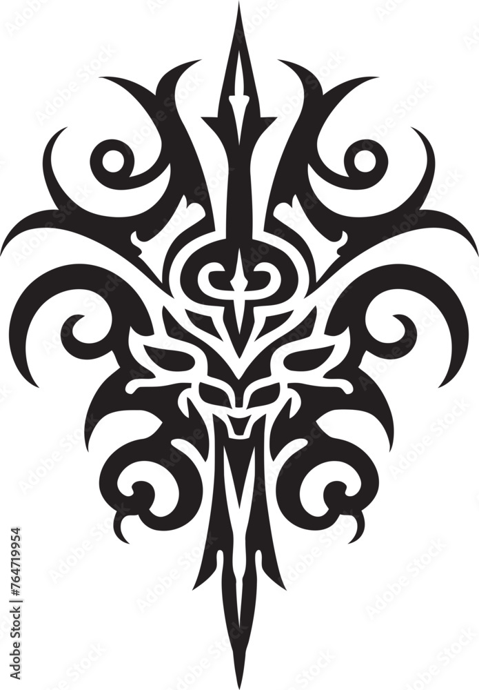 Cultural Canvas Vector Graphics Depicting Traditional Dayak Patterns Tribal Treasures Dayak Pattern Vector Logo Showcasing Tribal Identity Cultural Canvas Vector Graphics Depicting Traditional Dayak Patterns Tribal Treasures Dayak Pattern Vector Logo Showcasing Tribal Identity