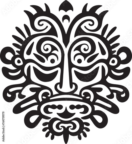 Jungle Jewels Dayak Pattern Vector Icon for Cultural Enrichment Cultural Canvas Vector Graphics Depicting Traditional Dayak Patterns