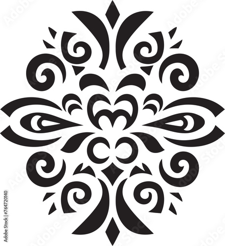 Jungle Jewels Dayak Pattern Vector Icon for Cultural Enrichment Cultural Canvas Vector Graphics Depicting Traditional Dayak Patterns