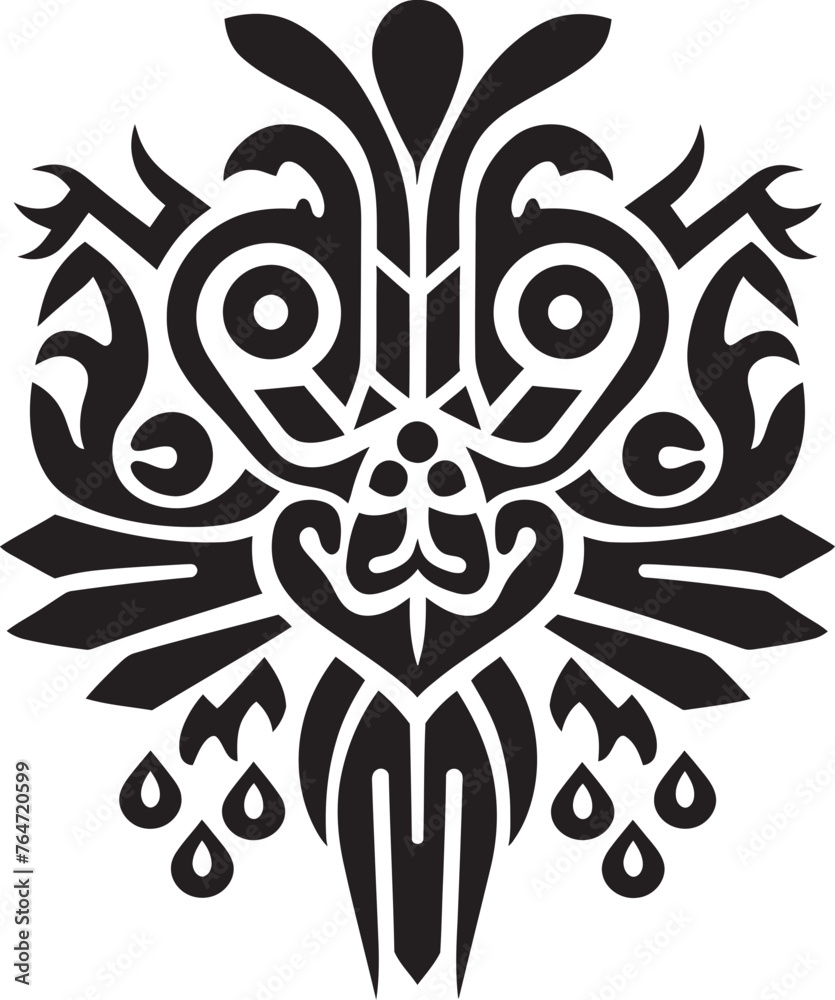 Borneo Beauty Vector Graphics with Intricate Dayak Pattern Elements Jungle Jewels Dayak Pattern Vector Logo Celebrating Tribal Culture Borneo Beauty Vector Graphics with Intricate Dayak Pattern Elements Jungle Jewels Dayak Pattern Vector Logo Celebrating Tribal Culture