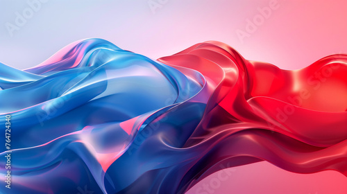 abstract background blue and red liquid waves wallpaper 