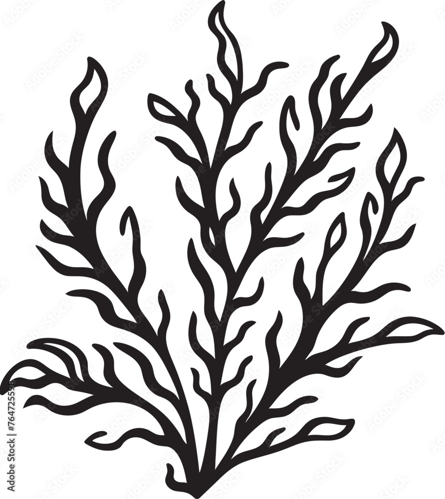 Coastal Creations Doodle Seaweed Vector Graphics Evoking Shoreline Beauty Nautical Nostalgia Vector Logo featuring Doodle Seaweed Illustration Coastal Creations Doodle Seaweed Vector Graphics Evoking Shoreline Beauty Nautical Nostalgia Vector Logo featuring Doodle Seaweed Illustration