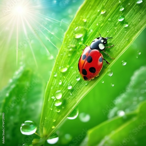 ladybug on leaf © Malika Turhanova