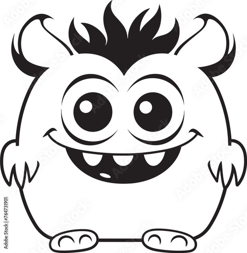 Blissful Monster Bash Vector Designs Depicting Emotional Creatures Merry Monster Merrymaking Vector Graphics and Logo Compilation