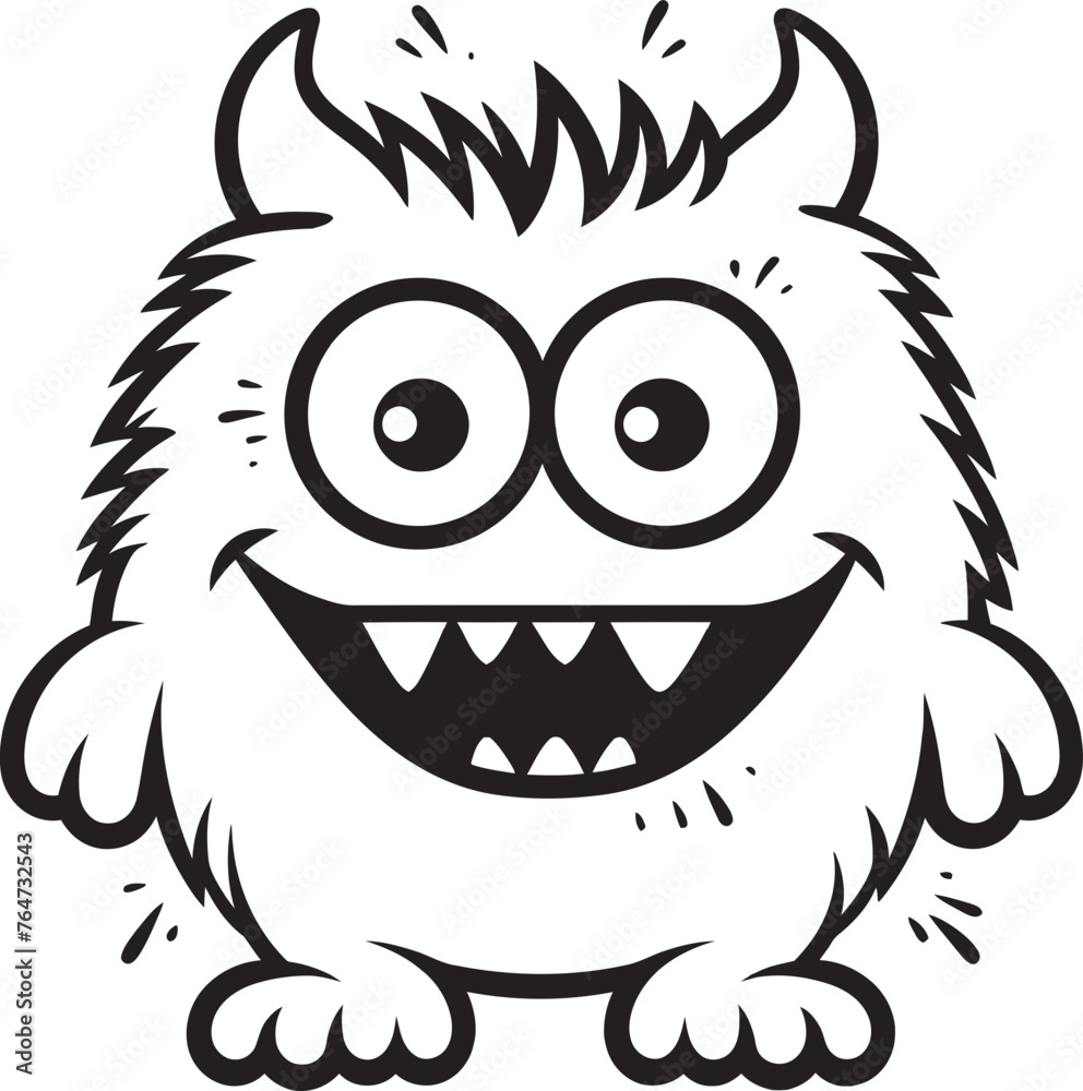 Enchanted Explorations Emotional Cartoon Monster Vector Logo and Design Assortment Joyful Jesters Cute Monster Vector Graphics and Icon Compilation