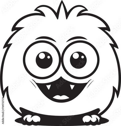 Gleeful Gestures Emotional Cartoon Monster Vector Logo and Design Showcase Radiant Revelry Cute Monster Vector Graphics and Icon Ensemble