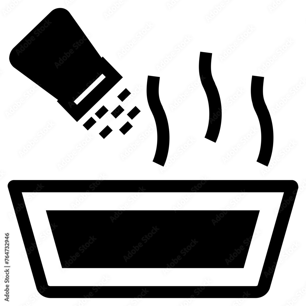 salty food icon, simple vector design - obrazy, fototapety, plakaty 