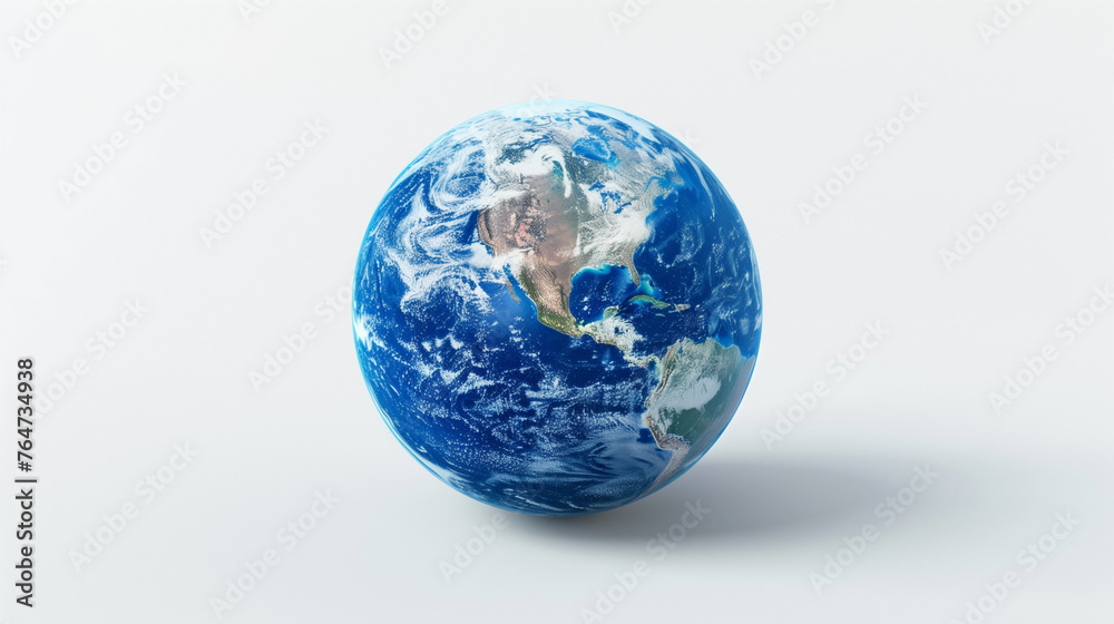 Blue planet earth isolated on white background Blue planet earth isolated on white background