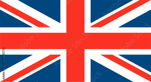 United Kingdom Britain British UK London Country Blue Red White Patriotic Government Nation National Great Union Flag Symbol Illustration Design photo