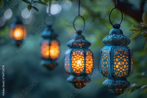 ramadan decoration and islamic vibes greeting card background