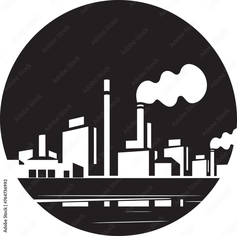 Smog Scape Vector Graphics and Icon Set Illustrating Air Pollution Industrial Decay Vector Logo and Design Displaying Factory Air Pollution Smog Scape Vector Graphics and Icon Set Illustrating Air Pollution Industrial Decay Vector Logo and Design Displaying Factory Air Pollution