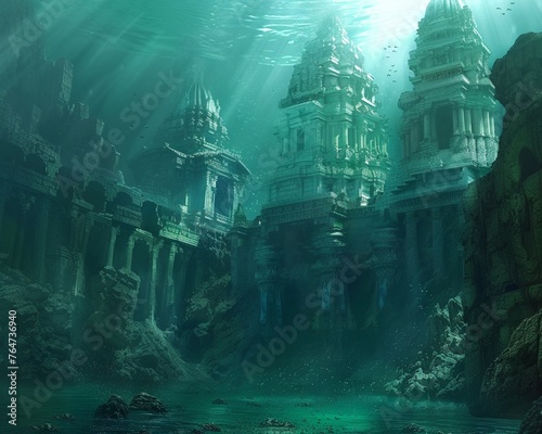 Ancient ruins beneath the sea