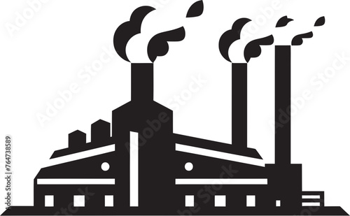 Chemical Contamination Vector Logo and Design Showcasing Industrial Air Pollution Industrial Intrusion Vector Graphics and Icons Illustrating Air Pollution Impacts