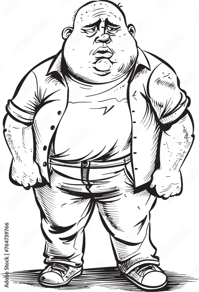 Heavyset Heroism Vector Logo and Design Featuring the Fat Man Icon Plump Protector Vector Graphics Displaying the Fat Man Emblem Heavyset Heroism Vector Logo and Design Featuring the Fat Man Icon Plump Protector Vector Graphics Displaying the Fat Man Emblem
