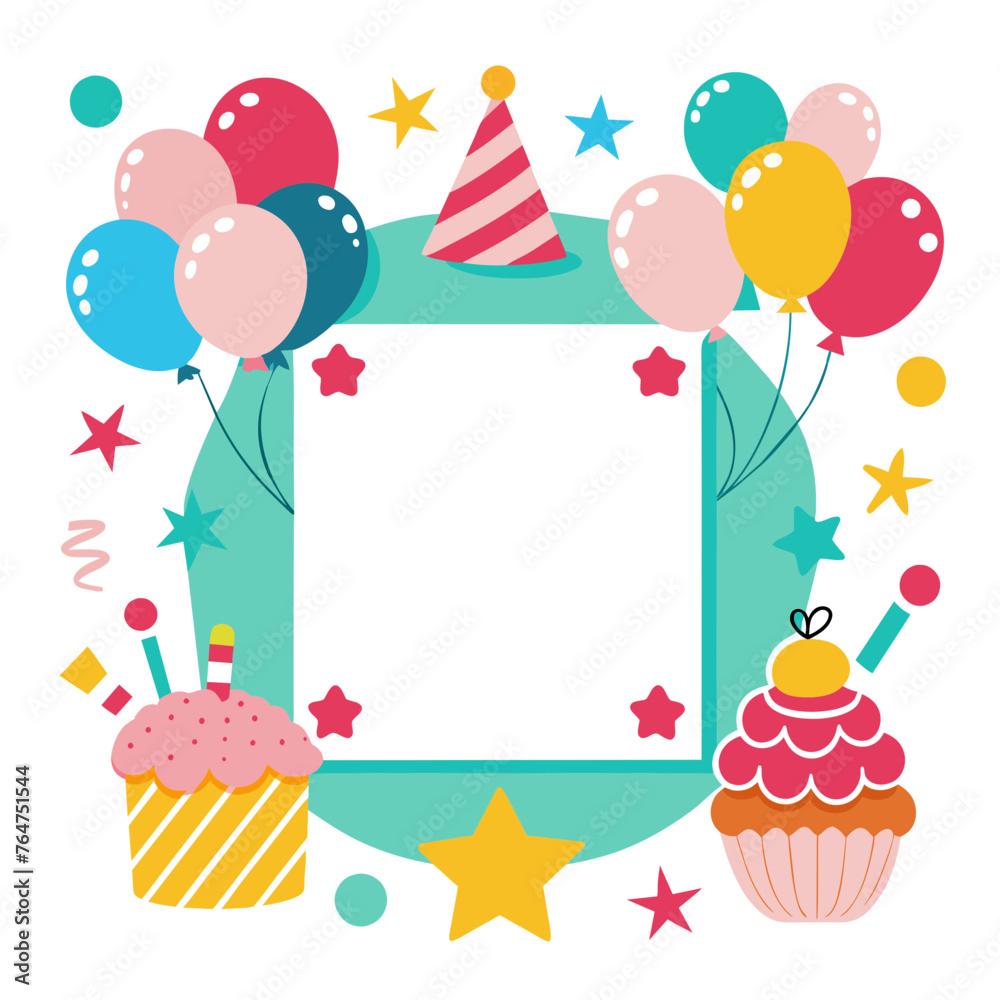 Birthday Collage Picture Frame Vector Birthday Collage Picture Frame Vector