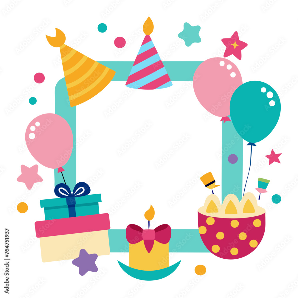 Birthday Collage Picture Frame Vector Birthday Collage Picture Frame Vector