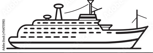 Symphonic Seafaring Musician Artist Ship Design Melodic Mariner Vector Ship Logo for Musician Artists