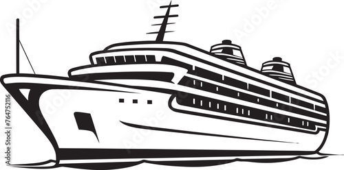 Rhythmic Rhapsody Musician Artist Ship Iconography Serenade Schooner Ship Logo Infused with Musicality