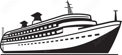 Tuneful Traveler Ship Logo Embodied with Musicians Touch Melody Mast Musician Artist Ship Emblematic Design