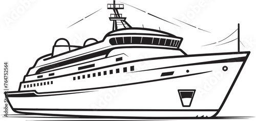 Crescendo Cruiser Ship Logo Design for Musical Artists Songwave Sails Musician Ship Vector Graphics