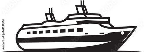 Rhythmic Rigging Vector Ship Design for Musicians Serenade Skipper Musical Artist Ship Emblematic Design