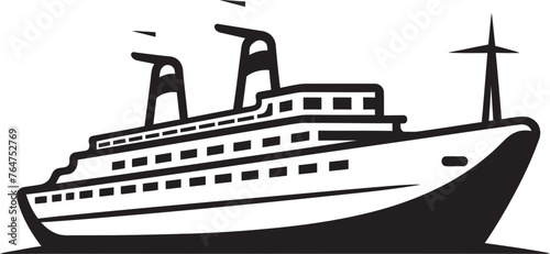 Rhythmic Waves Musical Artist Ship Iconography Serenade Schooner Ship Logo Infused with Harmony