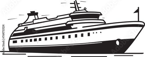 Serenade Schooner Musical Artist Ship Iconic Emblem Crescendo Cruiser Ship Design Embracing Melody