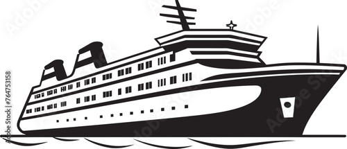 Harmony Haven Musical Artist Ship Emblematic Design Serenade Seafarer Ship Logo Reflecting Musicians Journey