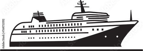 Crescendo Cruiser Musician Artist Ship Iconic Design Melody Mariner Ship Logo Embodied with Harmony