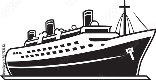 Crescendo Cruiser Musician Artist Ship Iconography Melody Mariner Vector Ship Logo Infused with Harmony