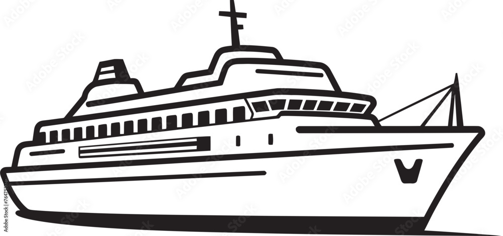Songwave Sails Ship Logo with Musical Artist Touch Melody Mariner Musical Ship Vector Design for Artists