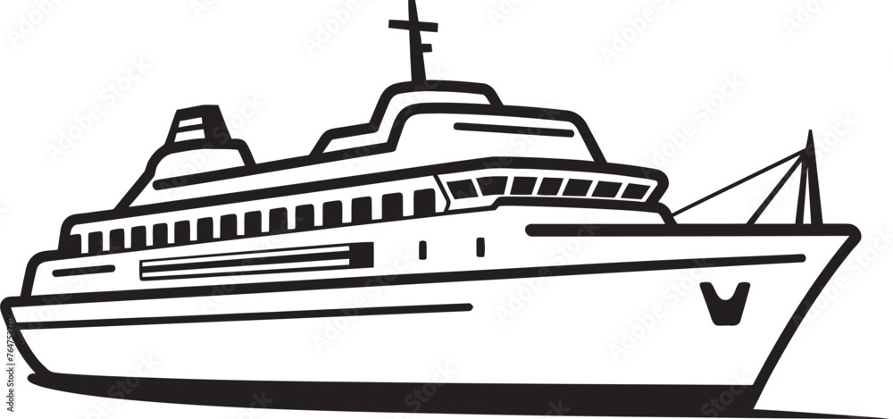 Fototapeta premium Songwave Sails Ship Logo with Musical Artist Touch Melody Mariner Musical Ship Vector Design for Artists