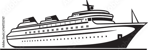 Rhythmic Rigging Ship Design Infused with Musical Elements Serenade Skipper Musician Ship Vector Graphics