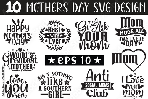 Mother day svg 10 design