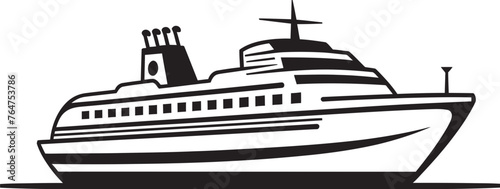 Melody Mariner Musical Ship Vector Design for Artists Harmony Horizon Ship Emblem for Musician Artists