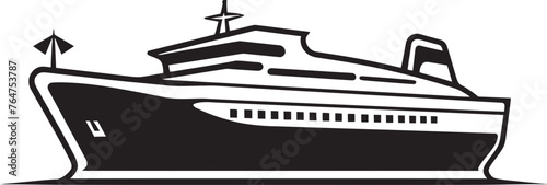 Serenade Schooner Musician Ship Vector Graphics Crescendo Clipper Ship Logo Inspired by Musical Artistry